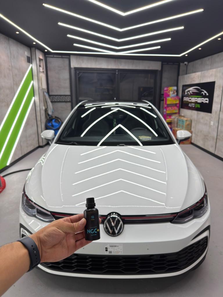 Volkswagen with nano coating product in the Auto Spa studio